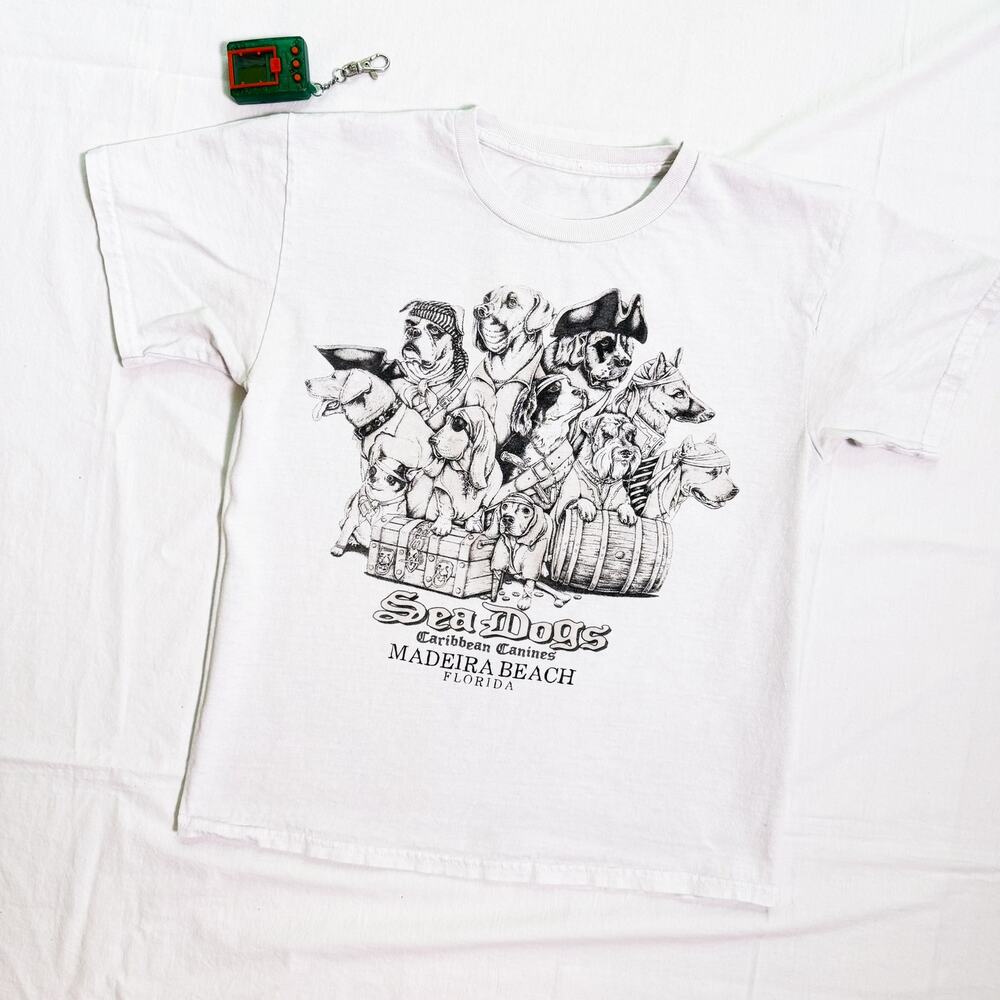 Sea Dogs Pirate Carribean Canines Florida T-Shirt - S